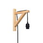 Opviq Pp128 Lámpara de pared de madera negra